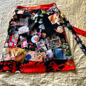 Wrap skirt, beautifully made, fun patterns.